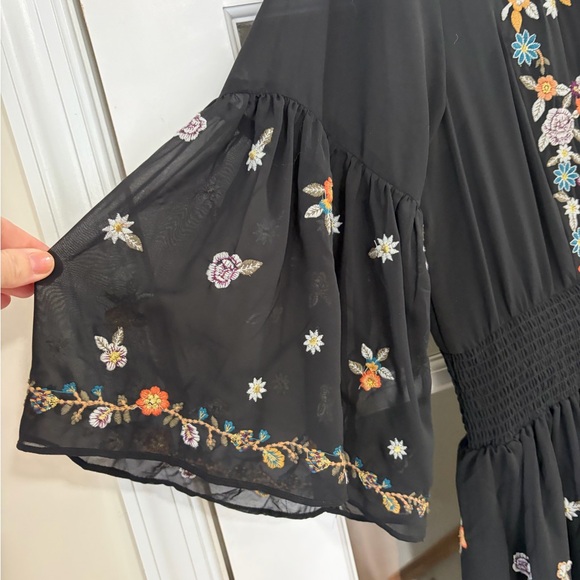 Anthropologie/Maeve Anfisa Embroidered Dress - Size 12 - Picture 8 of 9